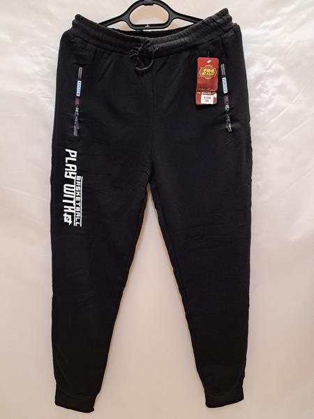 Штаны спорт Giang (L-3XL) 2126 black (зима)