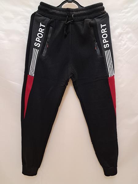 Штаны спорт Giang (L-4XL) 406 black (зима)