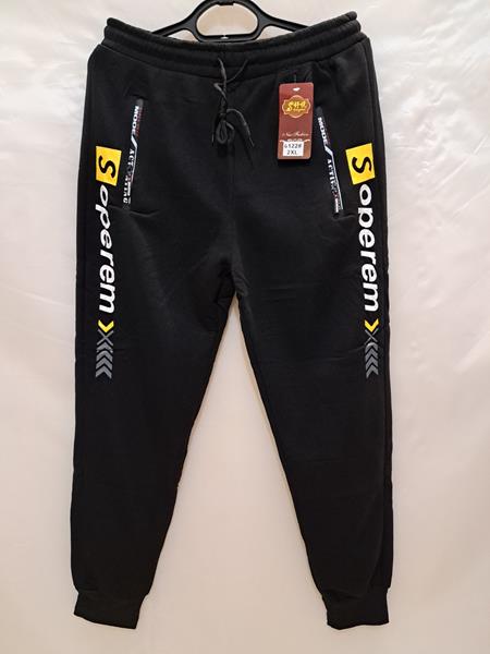 Штаны спорт Giang (L-3XL) 6122 black (зима)