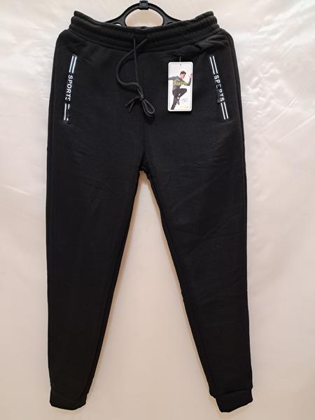 Штаны спорт Giang (4XL-7XL) 924-2 black (зима)