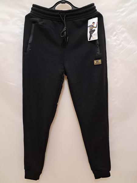Штаны спорт Giang (4XL-7XL) 924-4 black (зима)