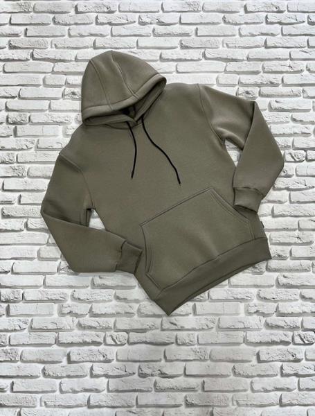 Худи Yulichka (M-3XL) 7777-1 khaki (зима)