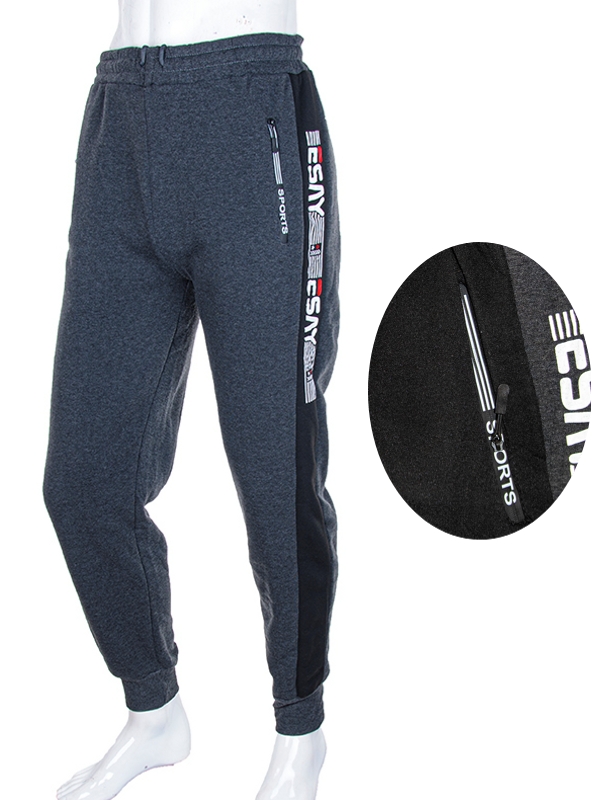 Штаны спорт CND2 (L-3XL) 6124-144 mix (зима)