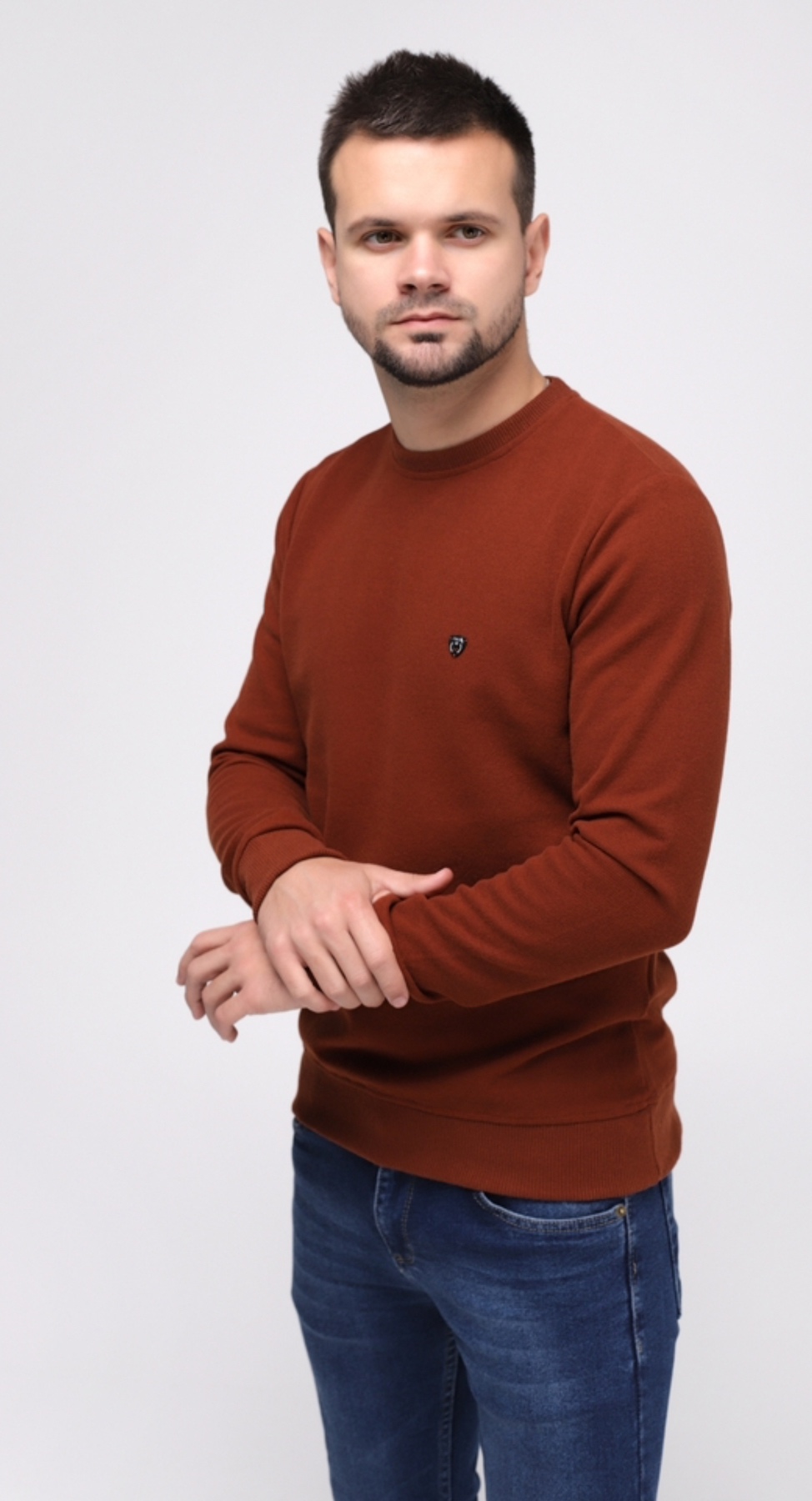 Свитер Vip Stendo (M-2XL) 2300 brown (деми)