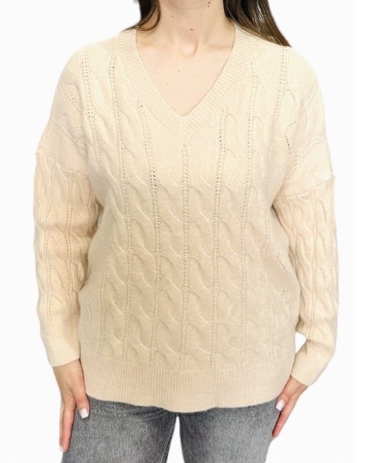 Свитер Novetly Store (48-52) 24074 beige (зима)