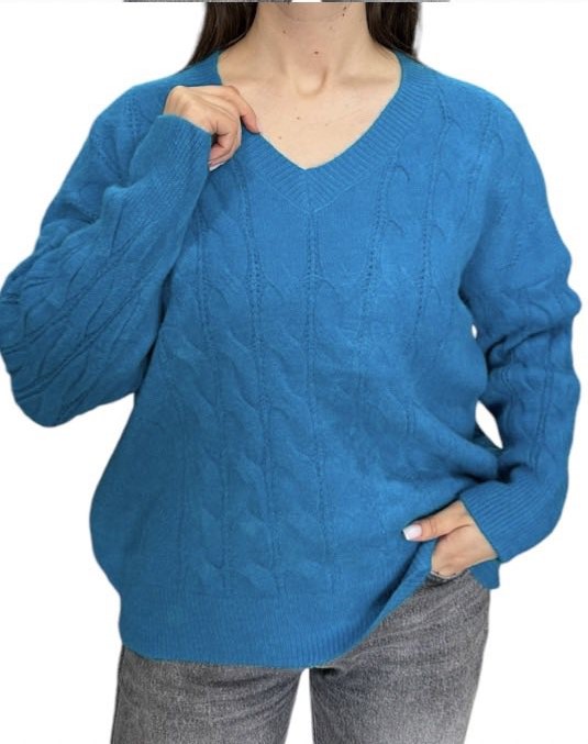 Свитер Novetly Store (48-52) 24074 l.blue (зима)