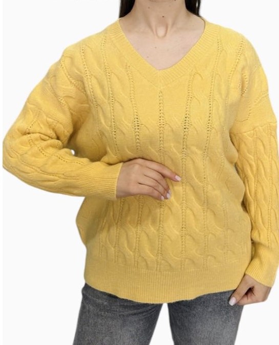 Свитер Novetly Store (48-52) 24074 yellow (зима)