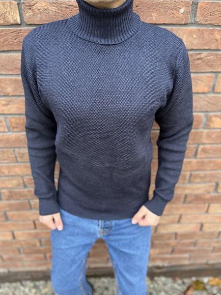 Свитер Nik (L-3XL) 55431 navy (зима)