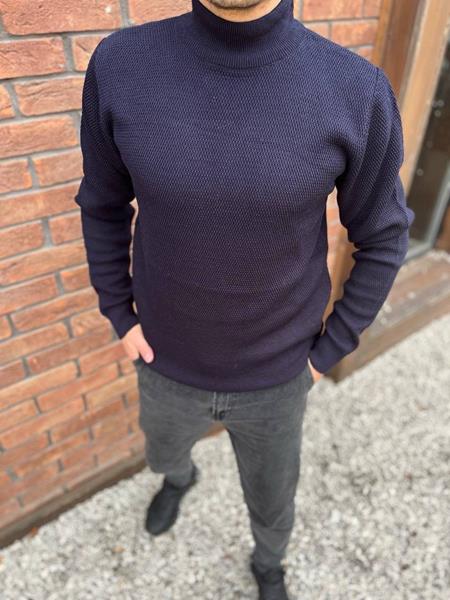 Свитер Nik (L-3XL) 55443 navy (зима)