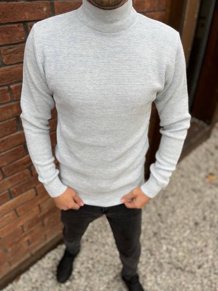 Свитер Nik (L-3XL) 55446 l.grey (зима)