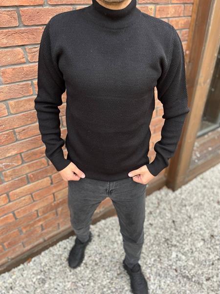 Свитер Nik (L-3XL) 55447 black (зима)