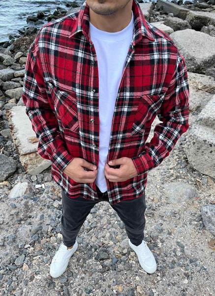 Рубашка Nik (M-2XL) 55449 wine (деми)