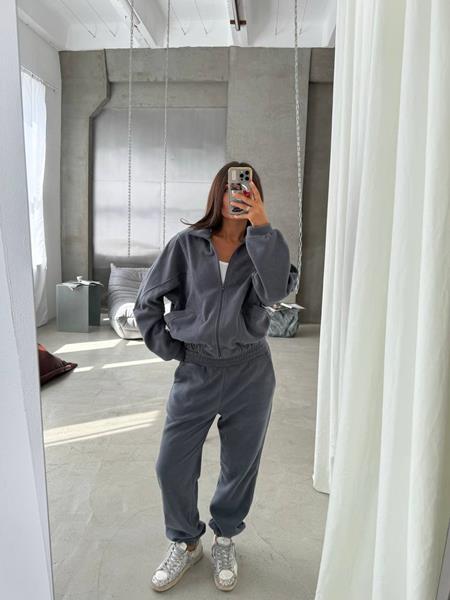 Костюм спорт Valentina (42-50) 088 d.grey (зима)