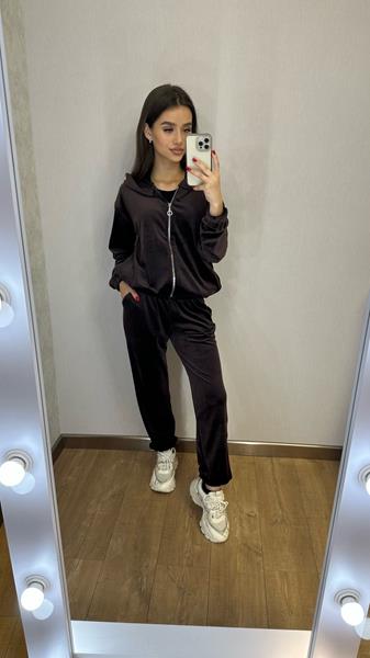 Костюм спорт Valentina (42-52) VL1 brown (деми)