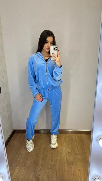 Костюм спорт Valentina (42-52) VL4 l.blue (деми)