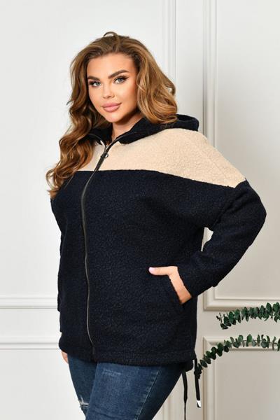 Кофта спорт Iren Veles (50-56) 4027 black (деми)