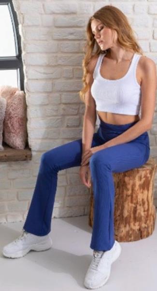 Лосины Prenses (S-2XL) 8-608 blue фліс (зима)