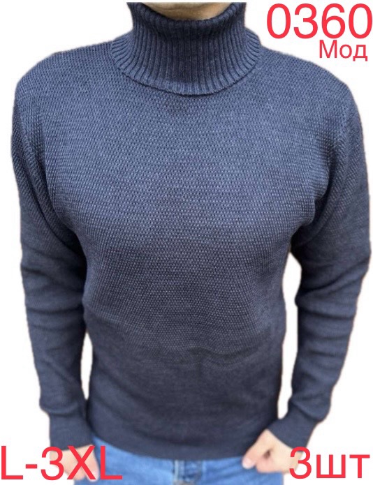 Свитер Надийка (L-3XL) 0360 navy (зима)