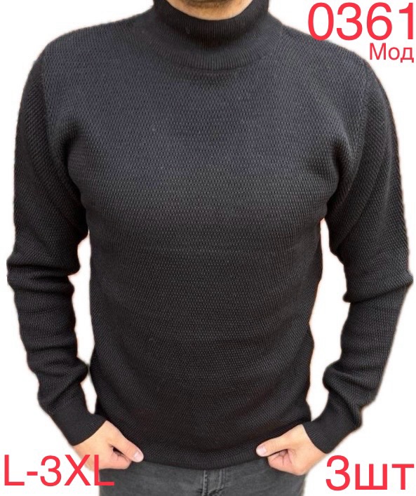 Свитер Надийка (L-3XL) 0361 black (зима)