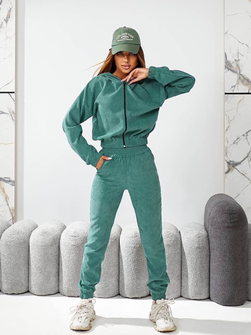 Костюм спорт WideRange (40-54) 869 green (деми)