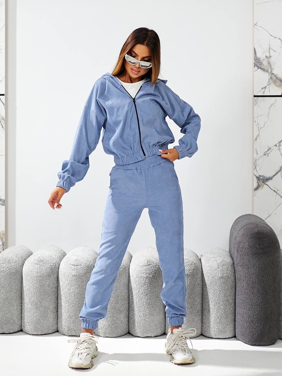 Костюм спорт WideRange (40-54) 869 l.blue (деми)