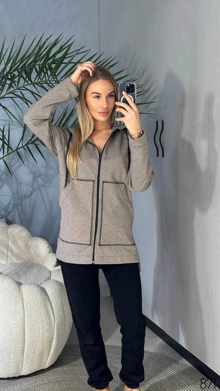 Кардиган WideRange (42-56) 871 grey (деми)