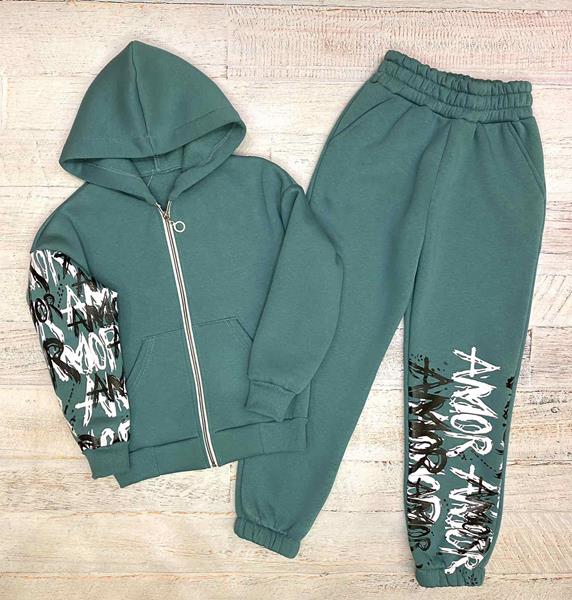 Костюм спорт LiMa kids (134-158) 2428 green (зима)