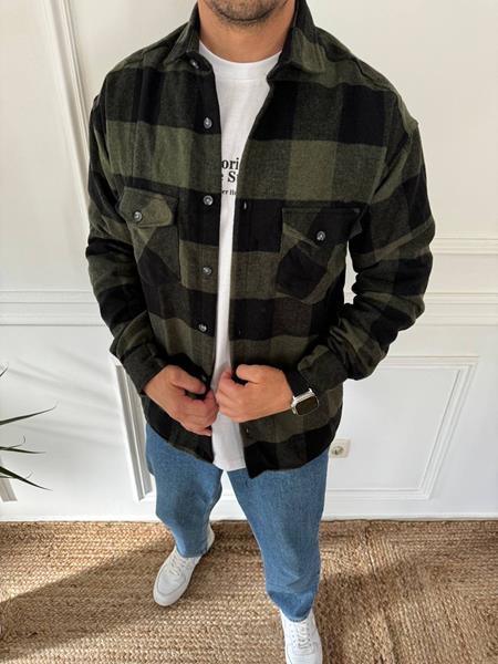 Рубашка Nik (M-2XL) 55546 khaki (деми)