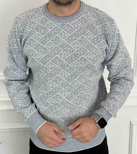 Свитер Nik (L-3XL) 55591 l.grey (деми)