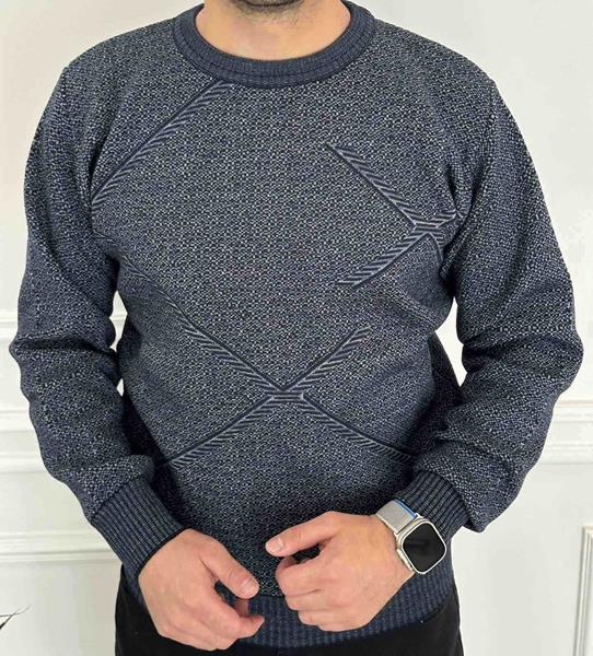 Свитер Nik (L-3XL) 55592 navy (деми)