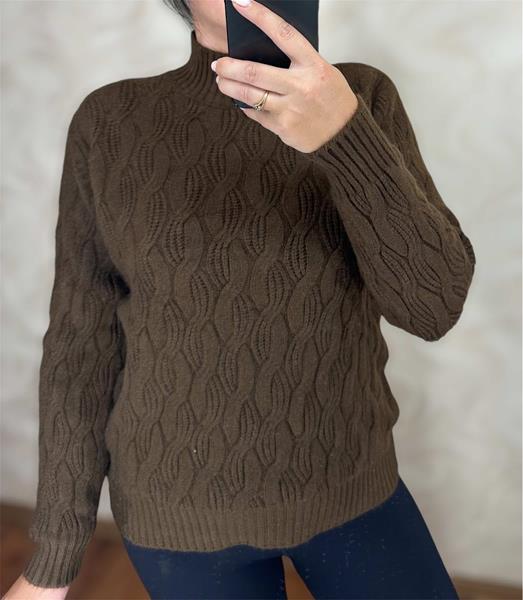 Свитер LeVisha (42-52) 26398 khaki (зима)