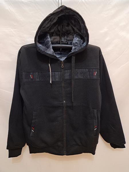 Кофта спорт Giang (M-3XL) 2301 black (зима)