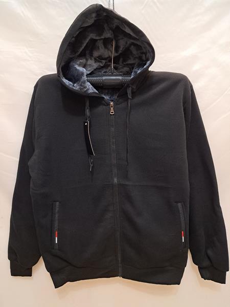 Кофта спорт Giang (3XL-6XL) 2310 black (зима)
