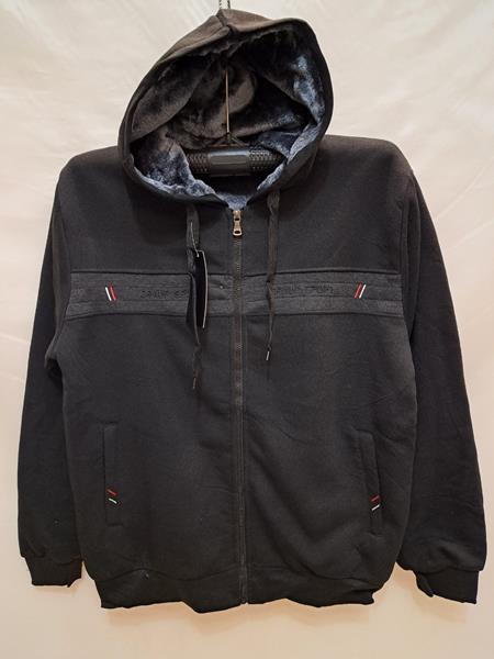 Кофта спорт Giang (3XL-6XL) 2311 black (зима)