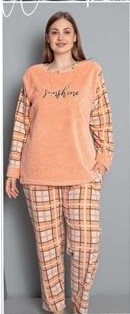 Пижама Lindros (3XL-6XL) 20503 peach (зима)