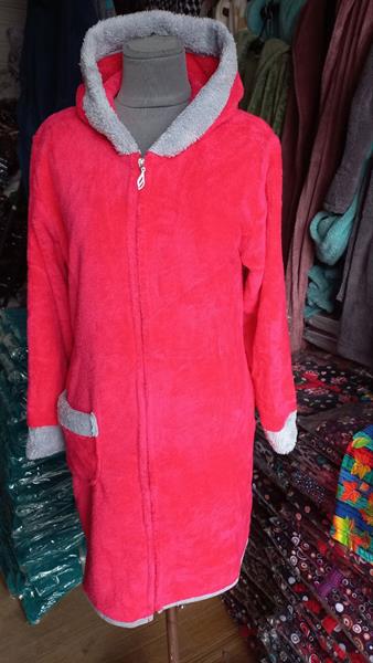 Халат Lindros (L-2XL) LD21 crimson (зима)