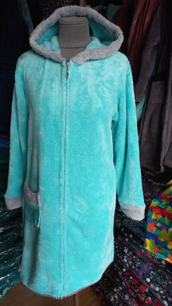 Халат Lindros (L-2XL) LD22 l.blue (зима)