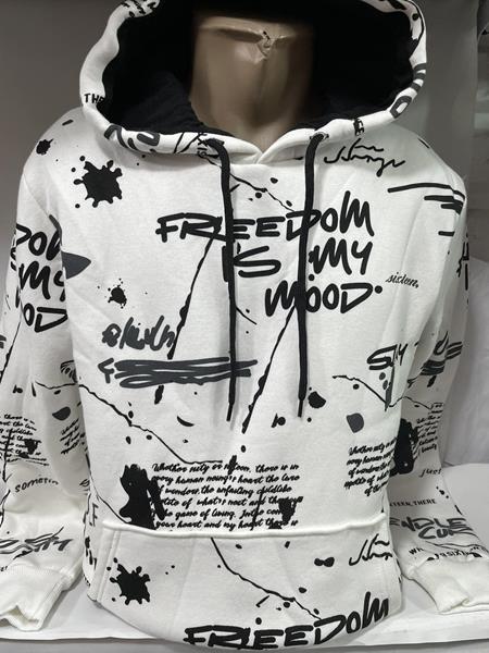 Худи Sabihina (S-2XL) SB148 white (зима)