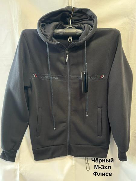 Кофта спорт Minh (M-3XL) 5255 black (зима)