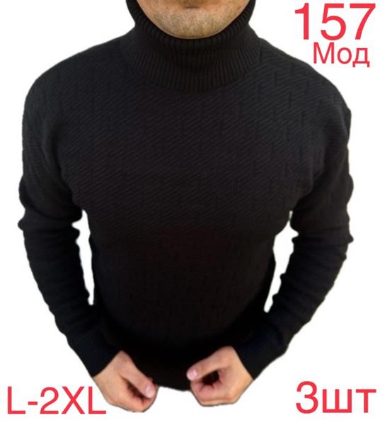 Свитер Надийка (L-2XL) 157 black (зима)
