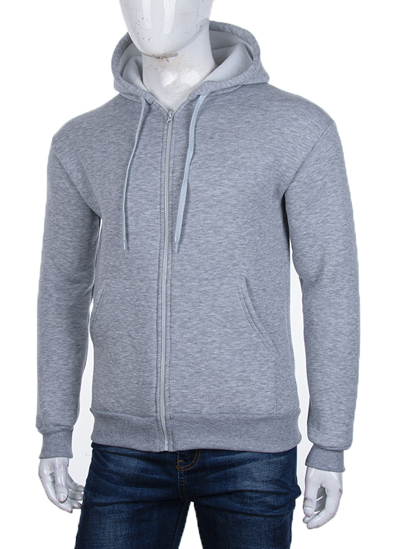 Кофта спорт Abdo (M-2XL) 1525-1 l.grey (зима)