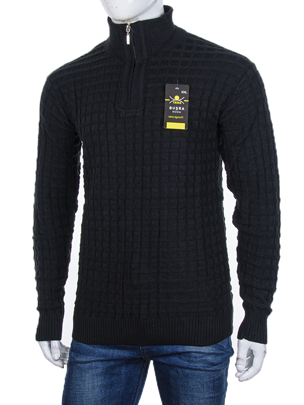 Свитер Abdo (L-2XL) 1525-9 black (зима)