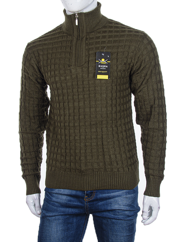 Свитер Abdo (L-2XL) 1525-14 khaki (зима)