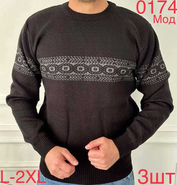 Свитер Надийка (L-2XL) 0174 brown (зима)