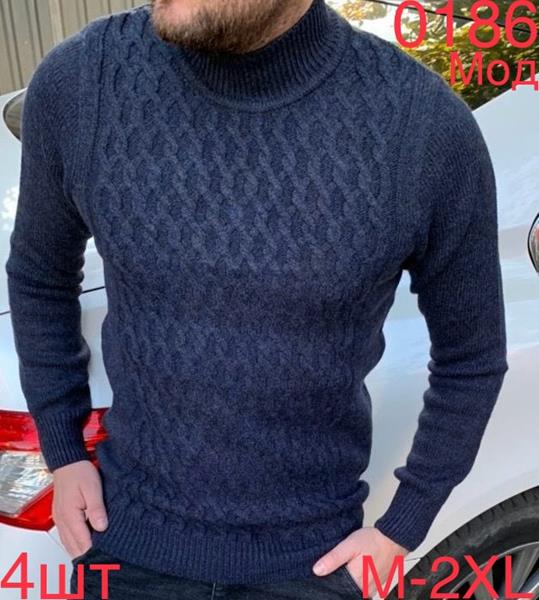 Свитер Надийка (M-2XL) 0186 navy (зима)