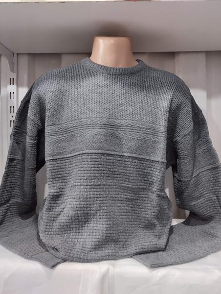 Свитер Panda (2XL-4XL) 1476 grey (зима)
