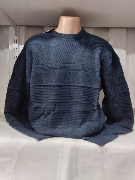 Свитер Panda (2XL-4XL) 1477 navy (зима)