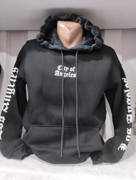 Худи Panda (S-2XL) 1486 black (зима)