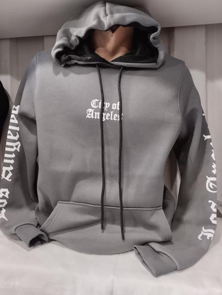 Худи Panda (S-2XL) 1487 grey (зима)