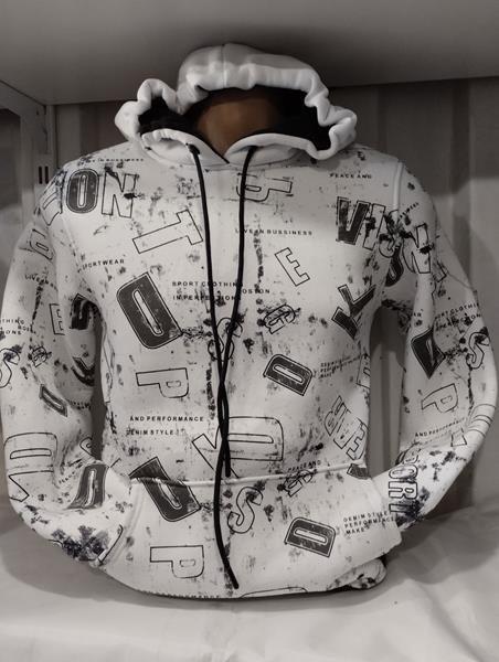 Худи Panda (S-2XL) 1496 white (зима)